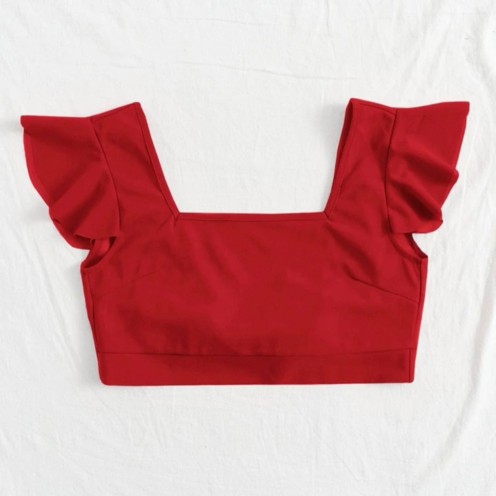 Red Crop Top
